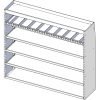 Nissan NV Tapered Shelving Unit, Std. Tray 18"D x 61"H x 70"L (#360012)