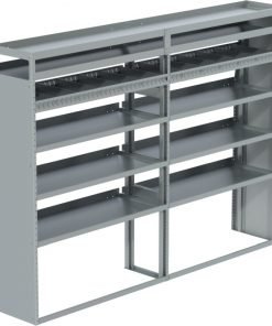Sprinter Tapered Shelving Unit, Pipe Tray, 18"D x 69" x 95"L (#360059)