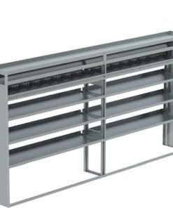 Sprinter Tapered Shelving Unit, Pipe Tray, 18"D x 69" x 139"L (#360061)