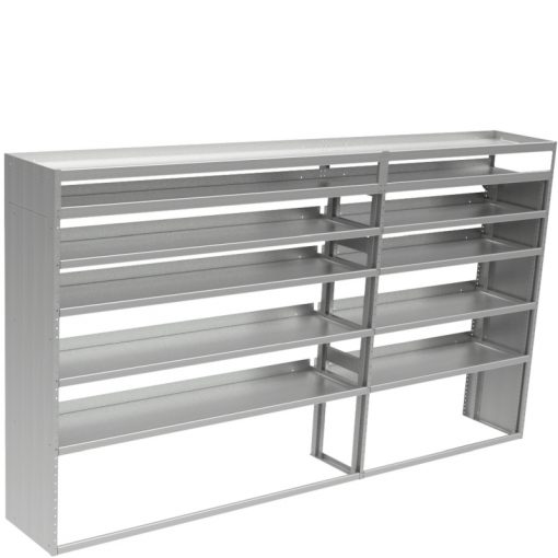 Cube Shelving Unit, Pipe Tray, 18"D x 66"H x 117"L (#360064)