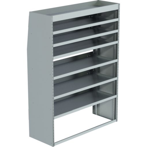 Sprinter Tapered Shelving Unit, Std. Tray, 18"D x 65"H x 48"L (#360130)