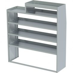 ProMaster Tapered Shelving Unit, LH Notched, 18"D x 65"H x 58"L (#360155)