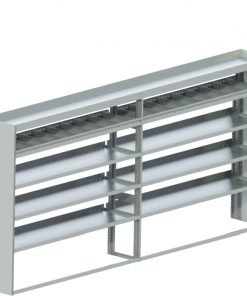 ProMaster Tapered Shelving Unit, Std. Tray, 18"D x 65"H x 139"L (#360160)