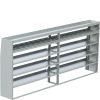 Transit Tapered Shelving Unit, Std. Tray, 18"D x 61"H x 139"L (#360169)