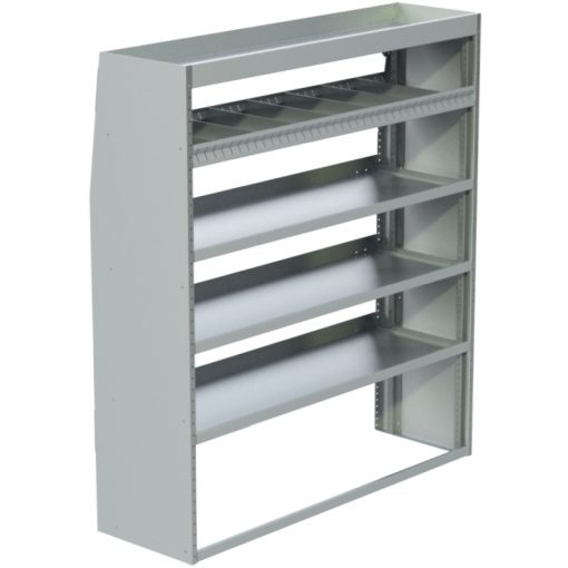 Transit Tapered Shelving Unit, Std. Tray, 18"D x 65"H x 58"L (#360172)