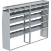 Transit Tapered Shelving Unit, Pipe Tray, 18"D x 69"H x 95"L (#360188)
