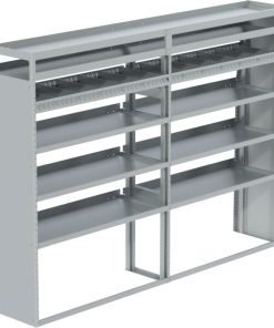 Transit Tapered Shelving Unit, Pipe Tray, 18"D x 69"H x 95"L (#360188)