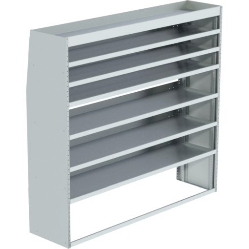 ProMaster Tapered Shelving Unit, Std. Tray, 18"D x 65"H x 70"L (#360323)