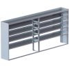 Cube Shelving Unit, Std. Tray, 18"D x 61"H x 139"L (#360026)