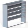 Cube Shelving Unit, Std. Tray, 18"D x 65"H x 48"L (#360027)