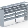 Cube Shelving Unit, Pipe Tray, 18"D x 70"H x 117"L (#360067)