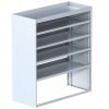 Cube Shelving Unit, Std. Tray, 23"D x 65"H x 55"L (#360076)
