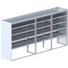Cube Shelving Unit, Std. Tray, 23"D x 65"H x 127"L (#360080)