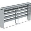 Transit Tapered Shelving Unit, Pipe Tray, 18"D x 65"H x 139"L (#360185)