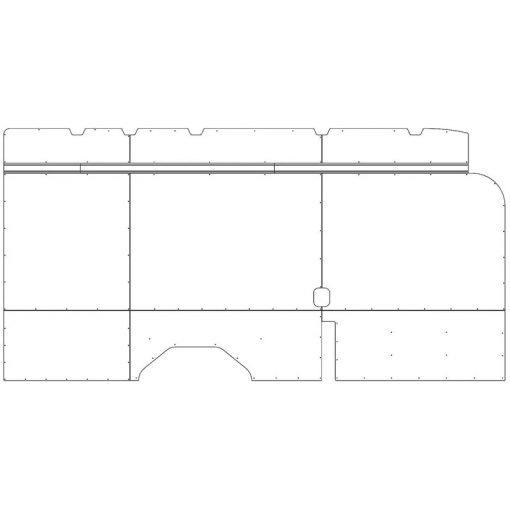 Transit Interior Wall Panels HR 148WB Ext. Driver-side