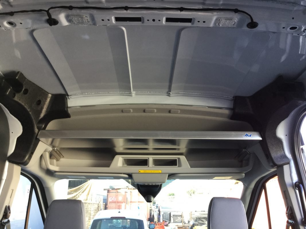 2014Present Ford Transit MR/HR Over Head Shelf Bare Aluminum SKU