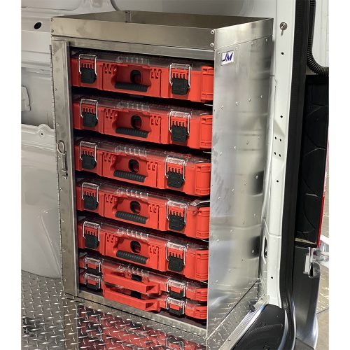 Parts Organizer Tower Fits 6 Milwaukee Pack Out bins SKU 030008