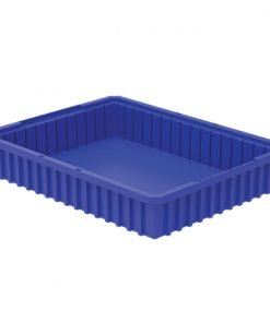 Divider Bin Set 22.38"D x 17.38"W x 4"T - Blue, Bin Only (no dividers)