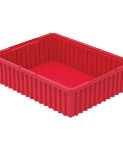 Divider Bin Set 22.38"D x 17.38"W x 6"T - Red, Bin Only (no dividers)