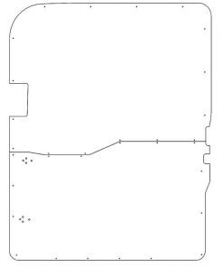 Transit Interior Sliding Door Panels Mid Roof/High Roof Full - Tread Brite