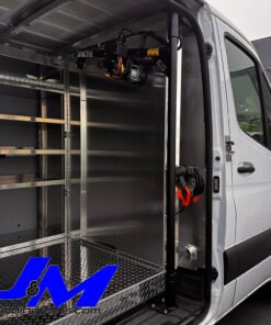 Alternative view of 07+ Sprinter Lo-Roof Pass Side Door B-Pillar Electric Hoist Kit SKU: 130056
