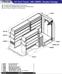 Transit Mid-Roof 148WB Plumbing Package