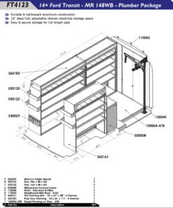 Transit Mid-Roof 148WB Plumbing Package